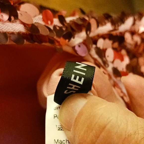 SHEIN  XS PINK SEQUINNED PARTY DRESS, MINI - Picture 4 of 4